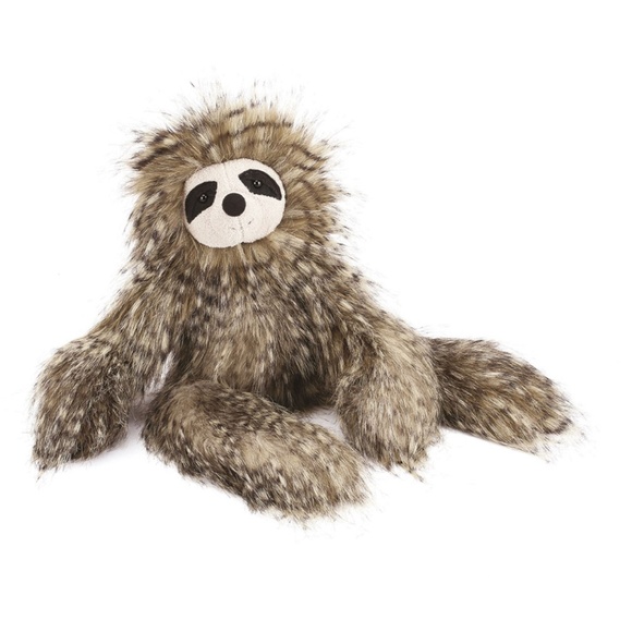 JELLYCAT London Cyril The Sloth Plush Fluffy Shaggy Stuffed Animal Toy 16" - Picture 1 of 8